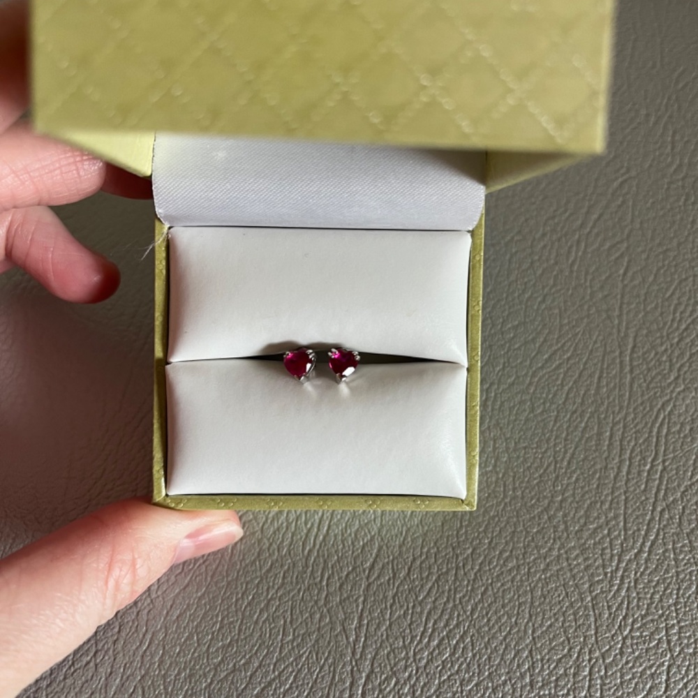 Ash Croft And Oak Lab Created Ruby And 10k White … - image 8